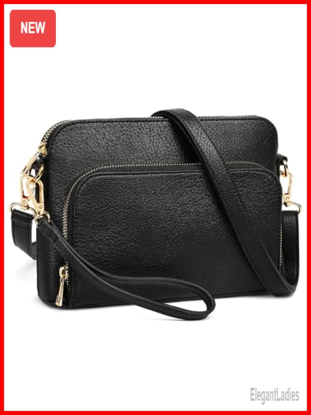 PU Leather Crossbody Bag Women Shoulder Purse Travel Work Party